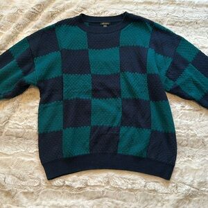 Wild Fable Checkered Knit Sweater